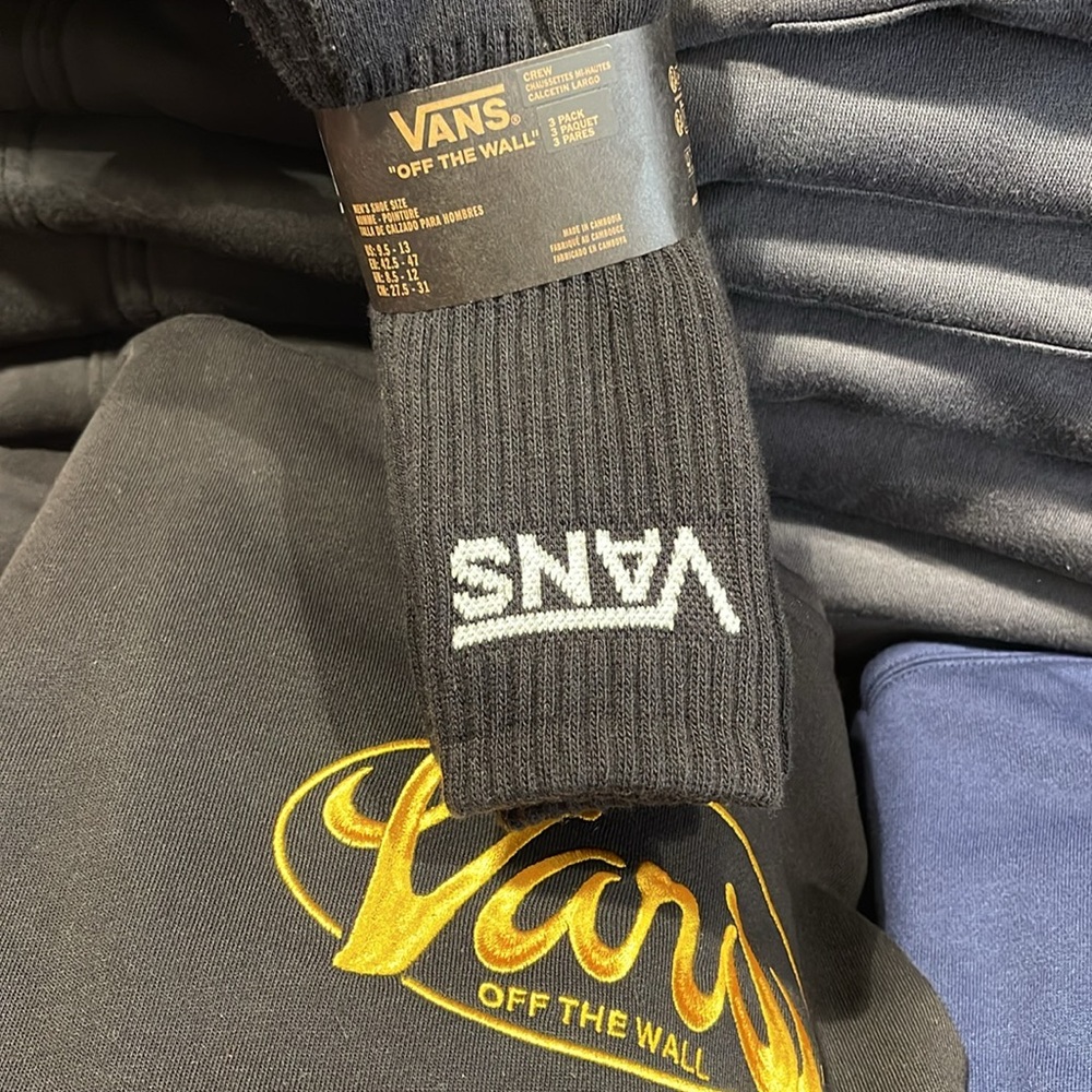 Vans Socks 3 pairs set CREW VANS.
"OFF THE WALL" Black/White
NWT - Picture 10 of 16